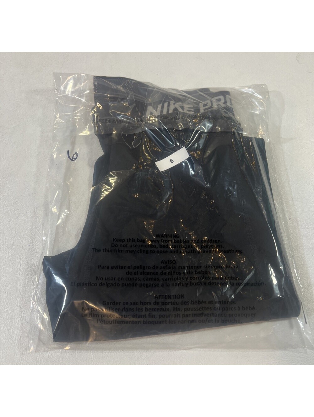 Nike Pro Dri Fit Womens Small Mid Rise Crop Leggings Athletic, size small, black - Picture 6 of 6